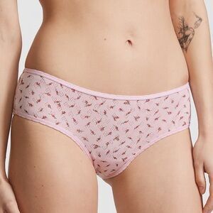 **NWT** Victoria’s Secret PINK COTTON CHEEKY PANTY (Pink Bubble Ditsy Floral)